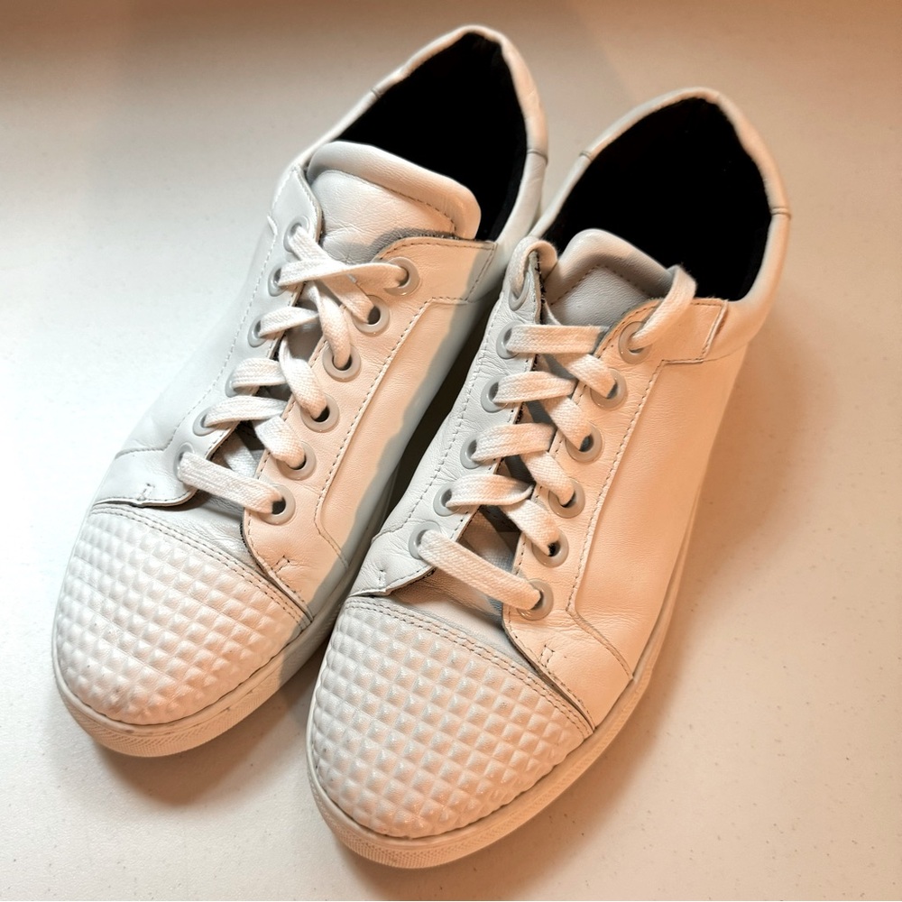 Rebecca Minkoff white leather sneakers